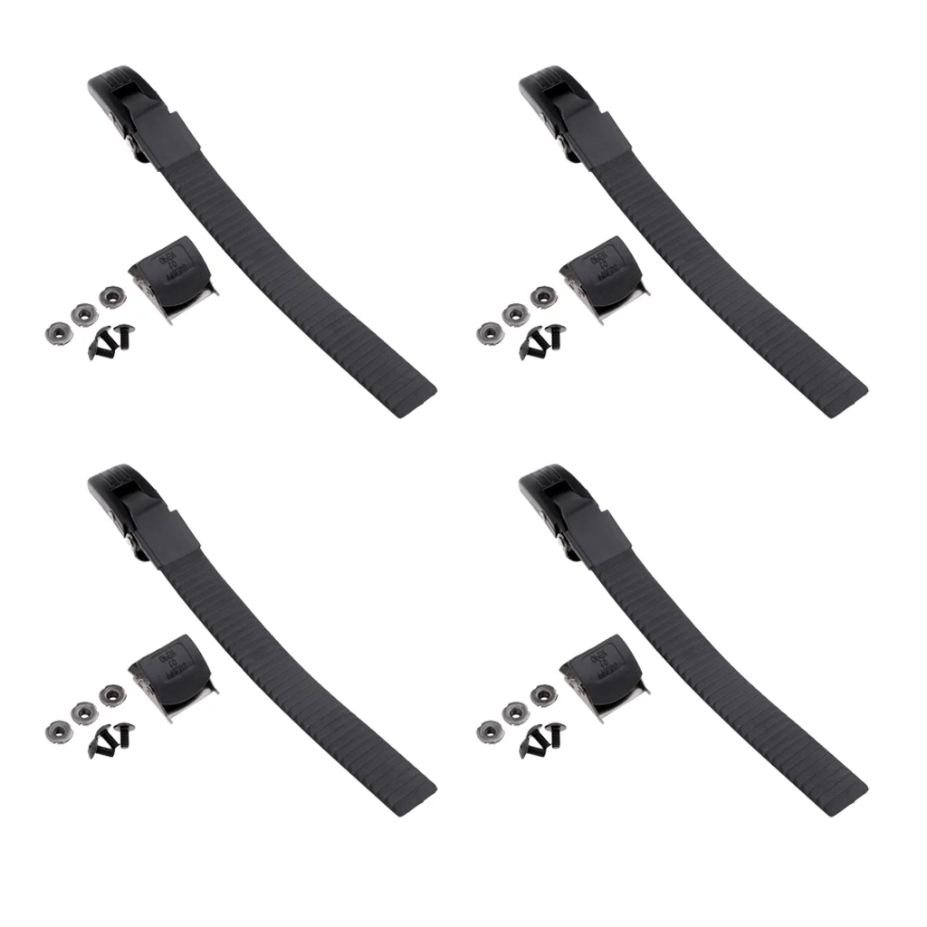 Perfeclan 4 x Inline Skate Strap Buckle with Clamp Screws Nuts Replacement