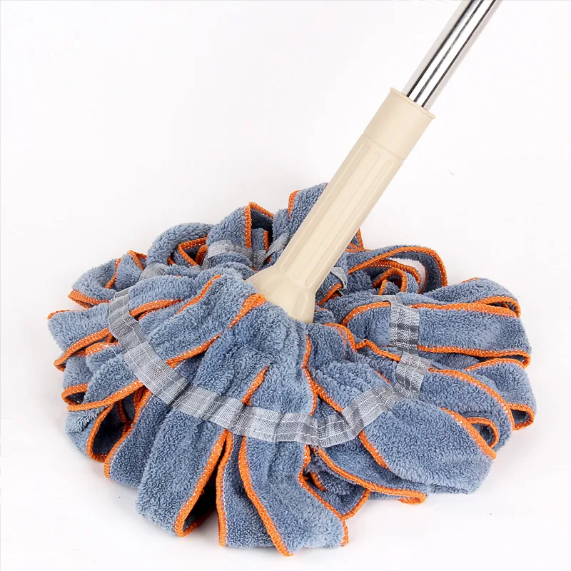 

Self-screwing Water Rotating Mop Telescopic Rod Absorbability Wet and Dry Dual-use Household Lazy Hands-free Washing Swivel Mop