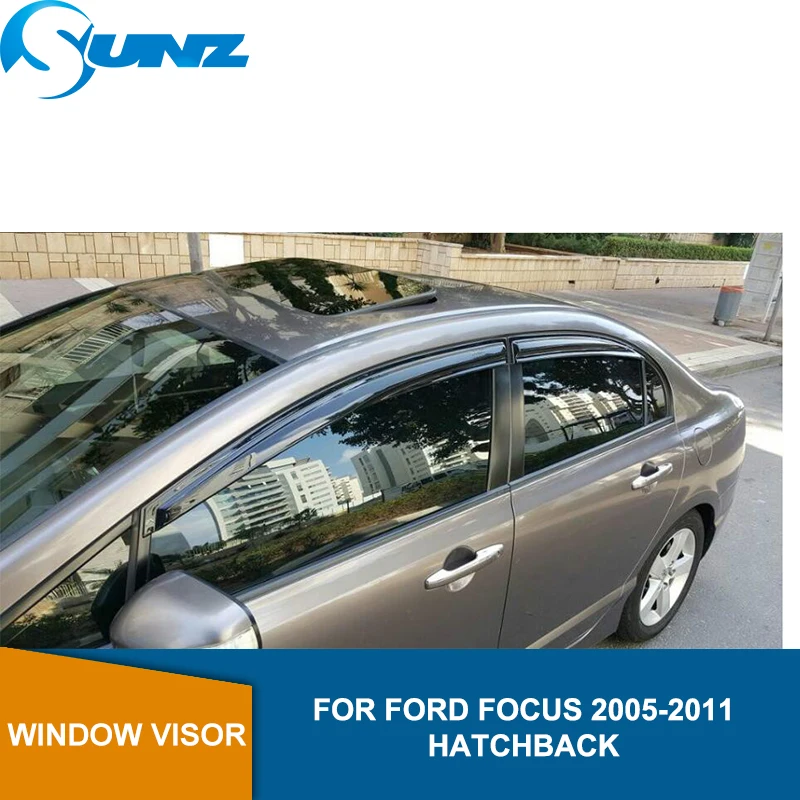 

Car door visor For FORD FOCUS 2005-2011 window rain protector For FORD FOCUS 2005 2006 2007 2008 2009 2010 2011 HATCHBACK SUNZ