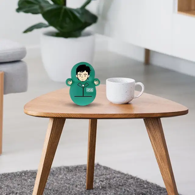 Roly Poly Toy 9 Pcs Reaction Enhancement Weeble Wobble Toys for Baby Girls Boys Great Gift for Kids Boys Girls Infants Toddlers 2