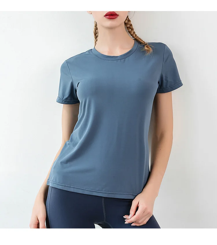 Футболка, летняя, для фитнеса, для девушек, одноцветная, с круглым вырезом, с коротким рукавом, модная куртка, женский костюм, для бега, быстросохнущая одежда, жилет, рубашки