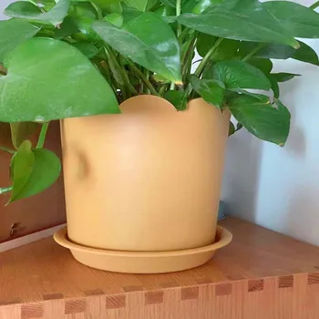 

1 Piece High quality Plastic Plant Flower Pot Home Office Decor Planter with low price free shipping door to door service