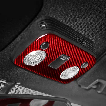 

Carbon Fiber Reading Light Sticker Control Panel Trim For Ford Mustang 2015-2019 Red Accessory Decal