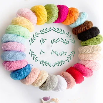 

4PC/LOT Soft Cashmere Yarn for Knitting thread wool Hand-knitted woolen scarf baby line 1PC=50g