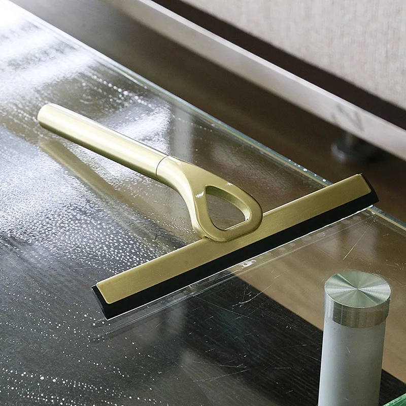 

Glass Window Cleaning Shower Cleaning Bathroom Mirror Wiper with Suction Hook Water Vapor Removal