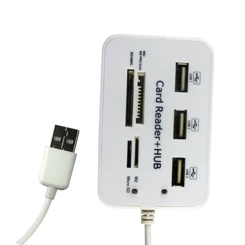 Usb-концентратор 3 порта USB Передача данных MS/M2/SD/MMC/TF концентратор-картридер