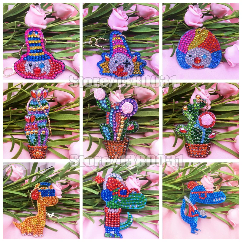 Unicorn Butterfly Design Diy Diamond Keychain Painting Christmas Gift 5pcs Special Full Drill Woman Girl Jewelry Keyring LD211 | Дом и сад