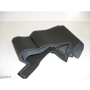 

Citroen Berlingo Mk2 black genuine leather steering wheel cover