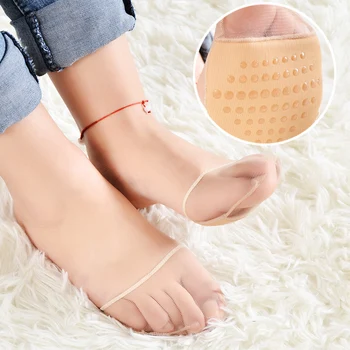 

Women Fishnet Non-Slip Invisible Soft Sponge Toe Shoes Pad Forefoot Massage Pad Soft Foot Invisible Slip Resistant Socks Women