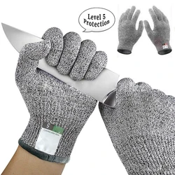 Gants de Protection Anti coupure de haut niveau 5 HPPE, portables, durables, chauds, pour la cuisine et le travail en hiver 