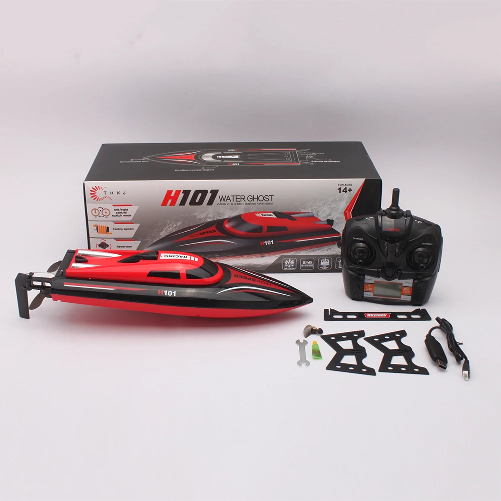 H101 RC лодка 28 км/ч высокая скорость RC электрическая лодка гидроцикл Авто переворачивание детская игрушка