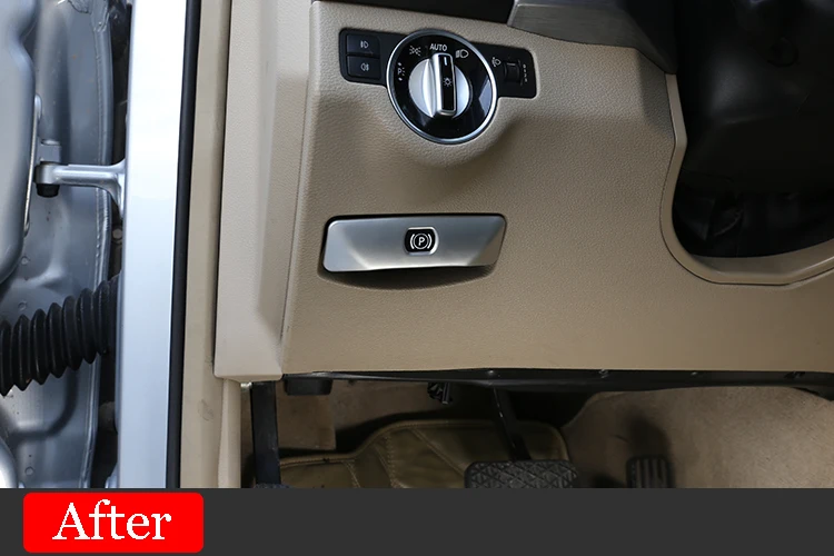 Для Mercedes Benz C Class W204 GLK Class 2008- Автомобильная Электронная Кнопка Ручного Тормоза накладка наклейки автомобильные аксессуары
