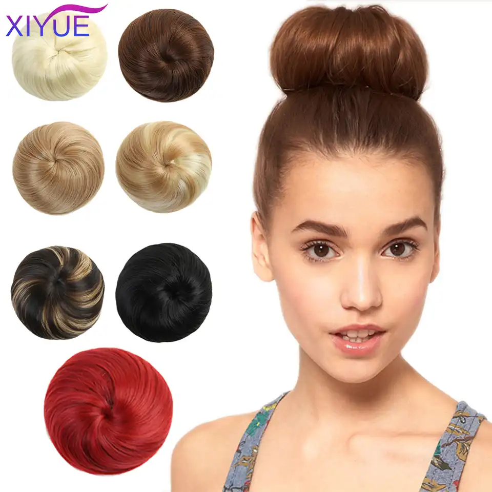 artificial hair bun