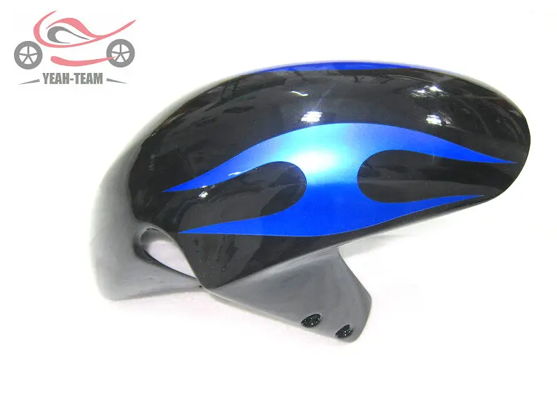 Бесплатный пользовательский обтекатель комплект для Suzuki GSXR750 2001 2002 2003 GSX R600 01-03 GSXR 600 750 Синий Пламя мотоцикл обтекатель части тела