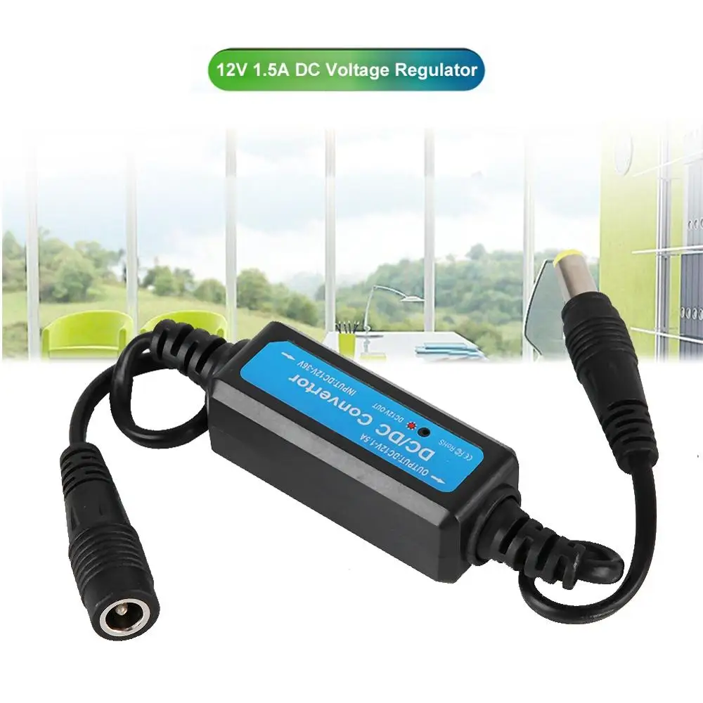 12V 1.5A Мини DC преобразователь передачи в режиме реального времени светодиодный Стабилизатор