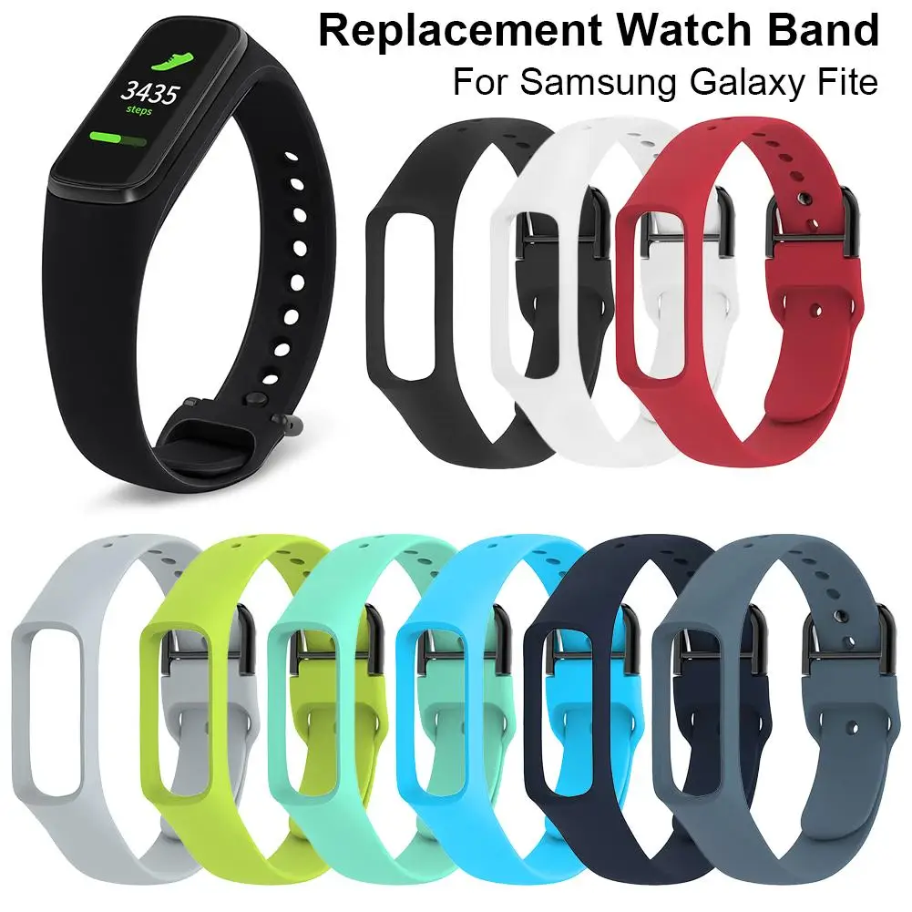 

Silicone Replacement Sport Wrist Band Strap For Samsung Galaxy Fit-e R375 Watch wristband accessories Smartband Solid Color