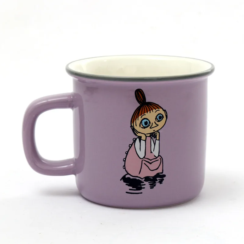 E 9 видов стилей Moomin Caneca маленький мой прекрасный подарок кофейные чашки молоко вода завтрак Copo чай милый мультфильм сладкий Любовь чай чашка кружка для путешествий - Цвет: E