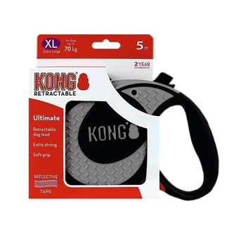 

KONG KONG ULTIMATE belt leash for animals tape measure 5 meters size XL gray