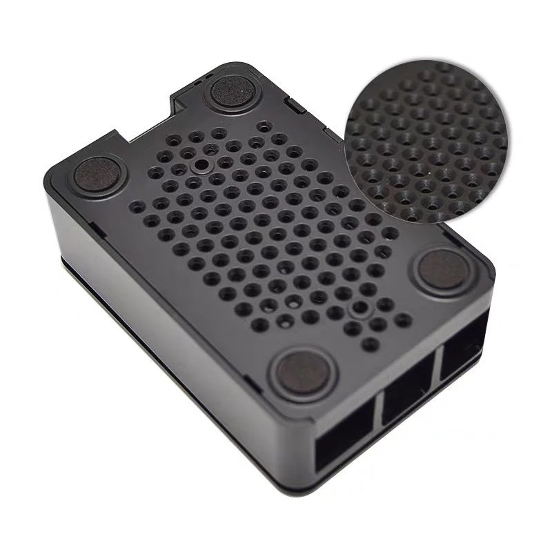 Raspberry Pi 4 Чехол черный ABS чехол Raspberry Pi 4B пластиковый корпус Корпуса для Raspberry Pi 4 Модель B