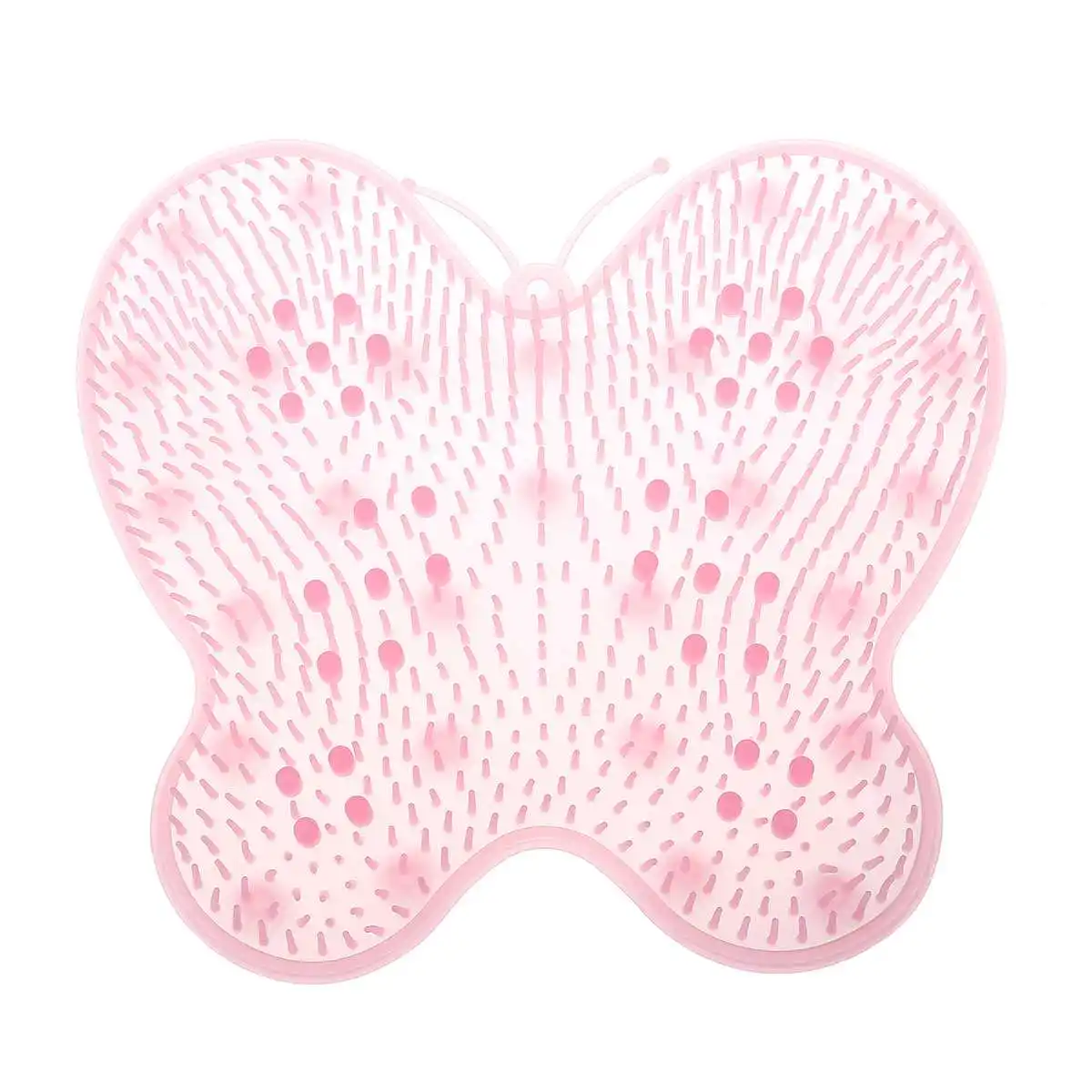 pink Бабочка массажер для ног душ силиконовые ноги ванна назад/щетка для стоп скребок скраб для чистки Отшелушивающий Спа удаление омертвевшей кожи Уход за ногами - Цвет: pink