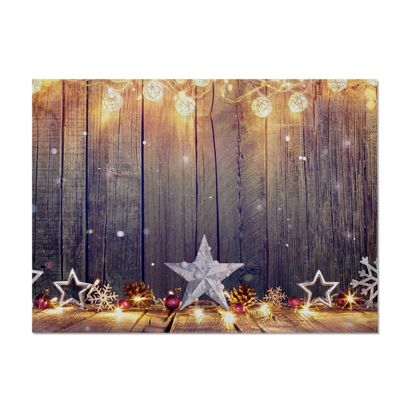 

TTLIFE Hot Christmas Placemat Table Mats for Dining Table Rectangle Drink Coasters for Home Tea Party Decorations Nordic