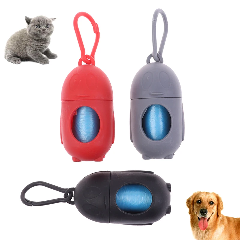 Pet Waste Bag Dispenser For Dog Poop Bags Plastic bottle shape Pet Small Dog Outdoor Waste Poop Bag Dispenser Holder with 1 Bag