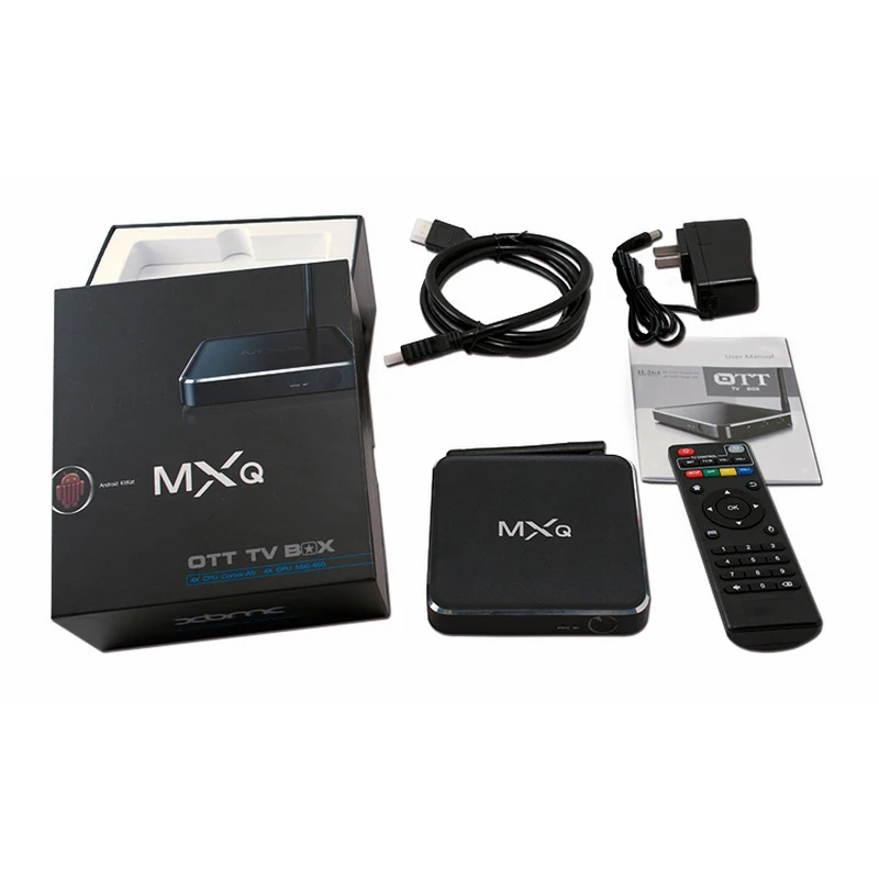 MXQ ТВ приставка Android 7,0 приставка 2GB DDRIII 16GB EMMC Flash Поддержка 4K* 2K HD 2,4G/5G WiFi Смарт ТВ приставка