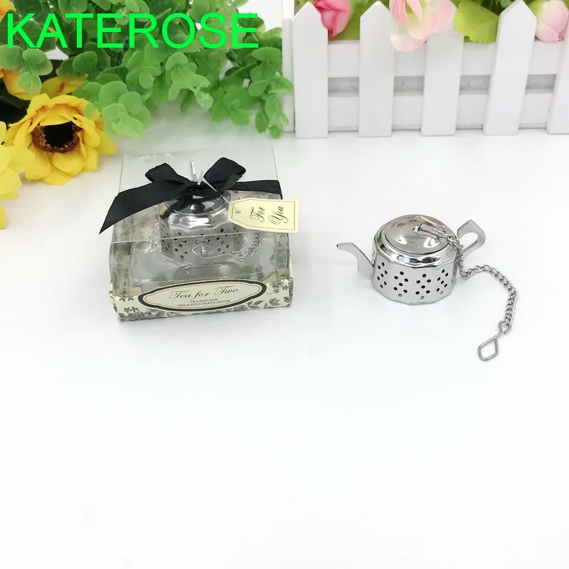 

12PCS Kitchen Supplies Stainless Steel Teapot Tea Infusers Wedding Tea Strainer Favors Bridal Shower Favors