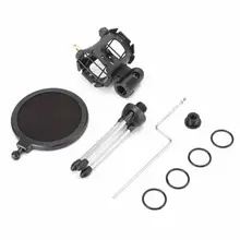 Мини Портативный Настольный штатив из сплава с кронштейном для микрофона регулируемая высота Держатель для микрофона Настольный держатель для микрофона