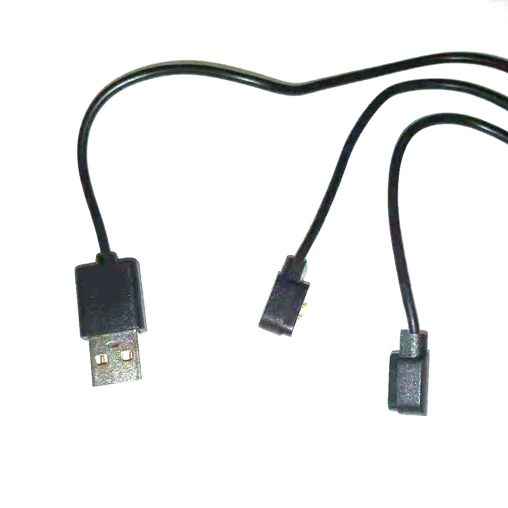 Cabo de Carregamento Magnético para Relógio Cabo Carregador Magnético Pinos Carregamento Usb 2.54 Passo Macho Pogo Inteligente Gt88 2 - Image 3