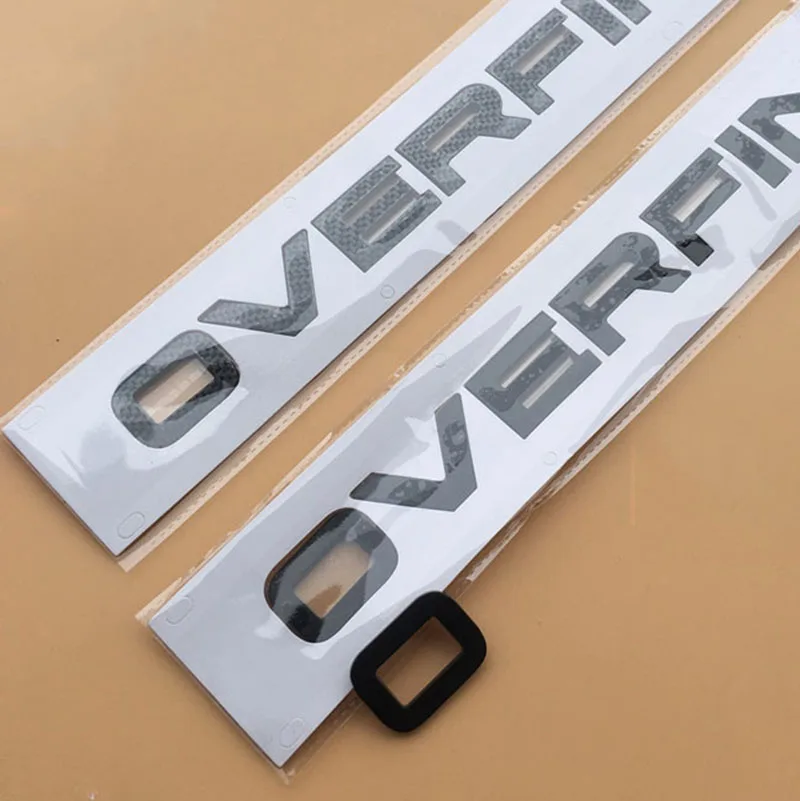 Буквы эмблема значок для Range Rover OVERFINCH Автомобиль Стайлинг переоборудование КАПОТ задний багажник нижний бампер наклейка хром черный карбон