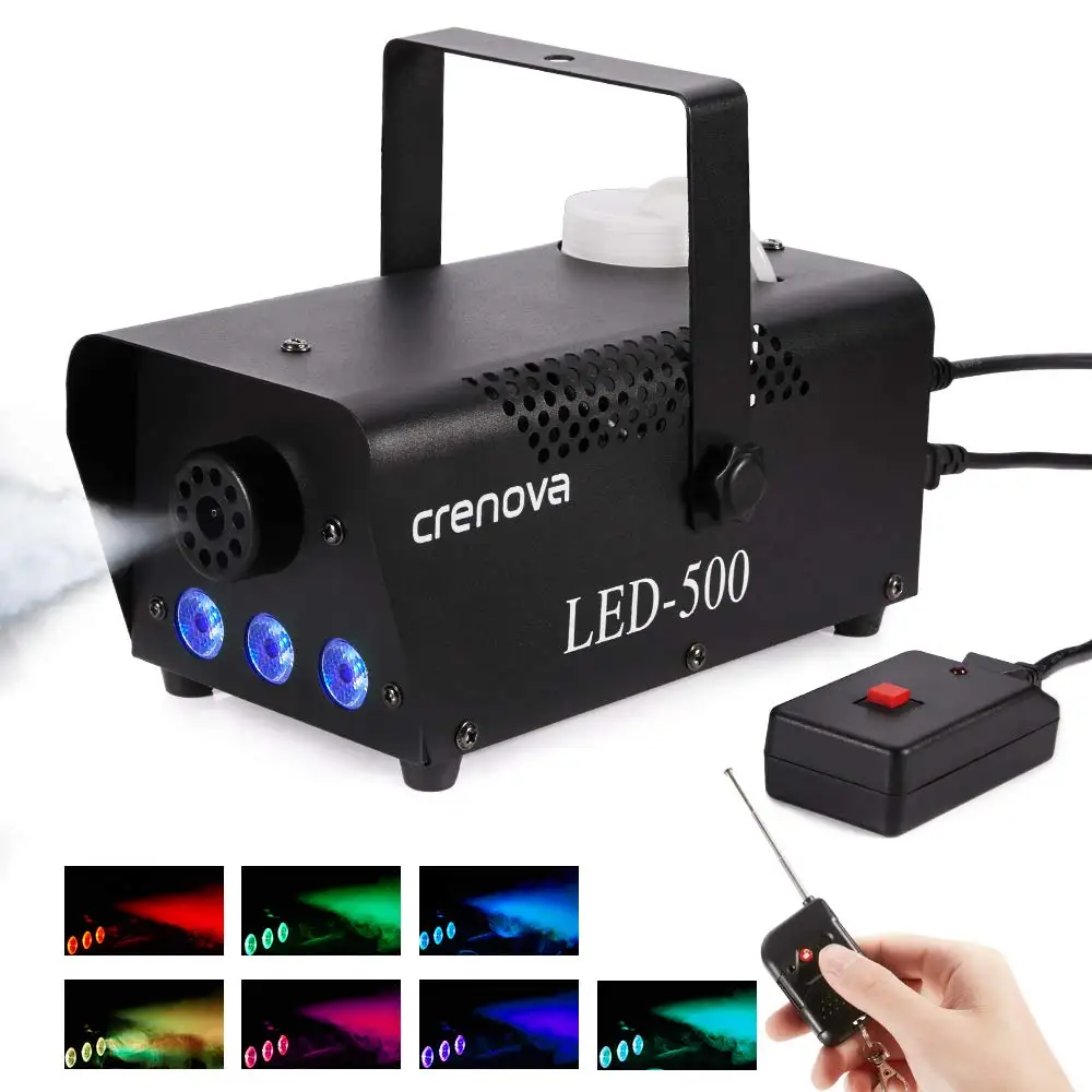 

Быстрая доставка, 500 Вт RGB дискотека, цветной дымовой аппарат, светодиодный мини-дымовой аппарат с дистанционным управлением, эжектор для диджея, для рождественской вечеринки, для сцены, аналогичный дымовой аппарат