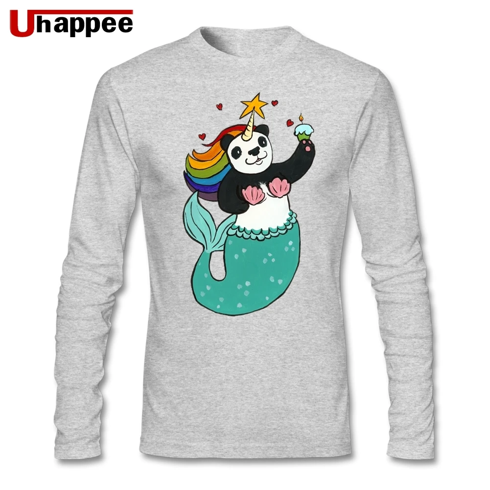 Мужские осенние футболки с графическим принтом длинными рукавами большие