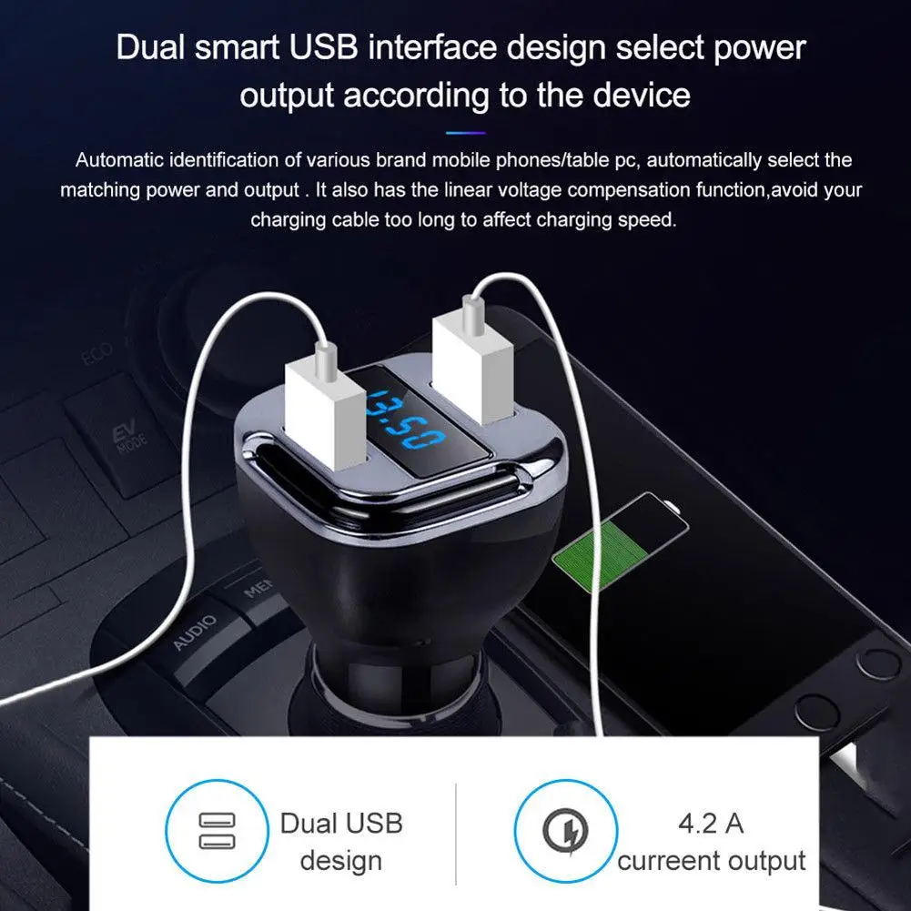 Универсальный 2 в 1 двойной USB Автомобильное зарядное устройство+ Автомобильный gps трекер локатор в реальном времени отслеживающее устройство детектор вольтметр