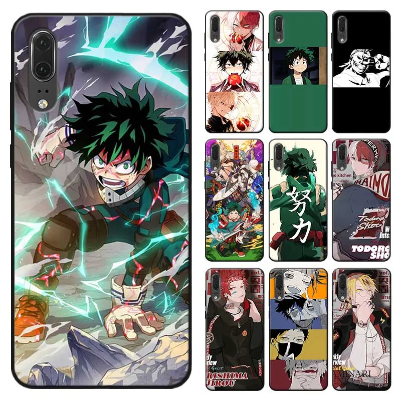 For huawei honor 20 lite 8x 9x pro 10 v30 Soft silicone Cover Phone Case My Hero Academia |