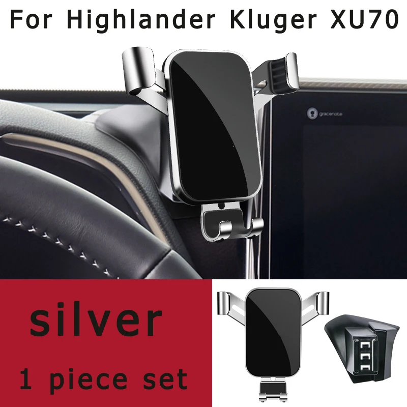 Adjustable Car Phone Mount Holder For Toyota Highlander Kluger XU70 Car Interior Accessories