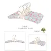 Flower Printed Cotton Fabric Sponge Hanger Elegant Sponge Padded Clothes Hanger Clothes Suit Dress Hangers Random Printed 1PC 1