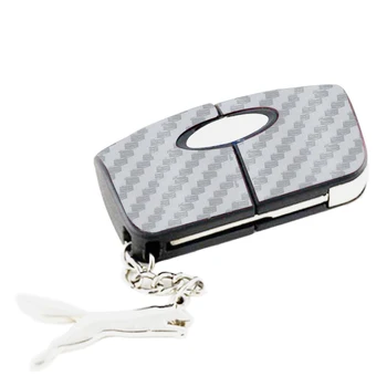 

LEEPEE Key sticker Key Decoration 1pcs Carbon Fiber Protection Car Sticker For Ford Focus Special Size