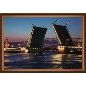 

Ks142 set for making a picture with rhinestones 30,3*42 cm 'Palace Bridge'