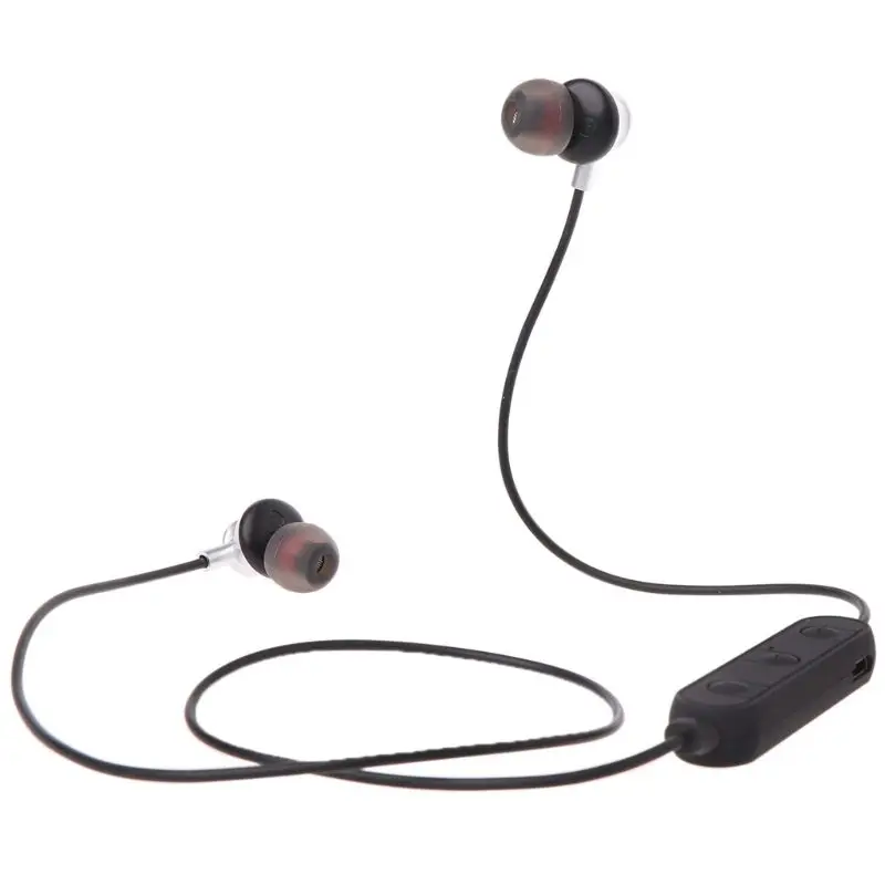 M6 беспроводные Bluetooth наушники водонепроницаемые спортивные магнитные наушники Висячие шеи стерео наушники - Цвет: 4NB1100136-S