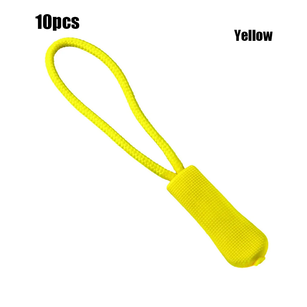 Yellow 10 шт. сменный зажим на застежке-молнии со съемником на молнии, фиксатор для веревочных тегов, сломанная Пряжка для шитья, дорожная сумка, чемодан, палатка - Цвет: Yellow