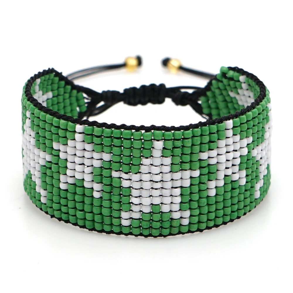 Go2boho Pulsera Mujer Moda MIYUKI браслет звезда ювелирные изделия браслеты Женская повязка ручной работы ткацкий станок бусины Дружба Delica бусины - Окраска металла: MG-B190006E