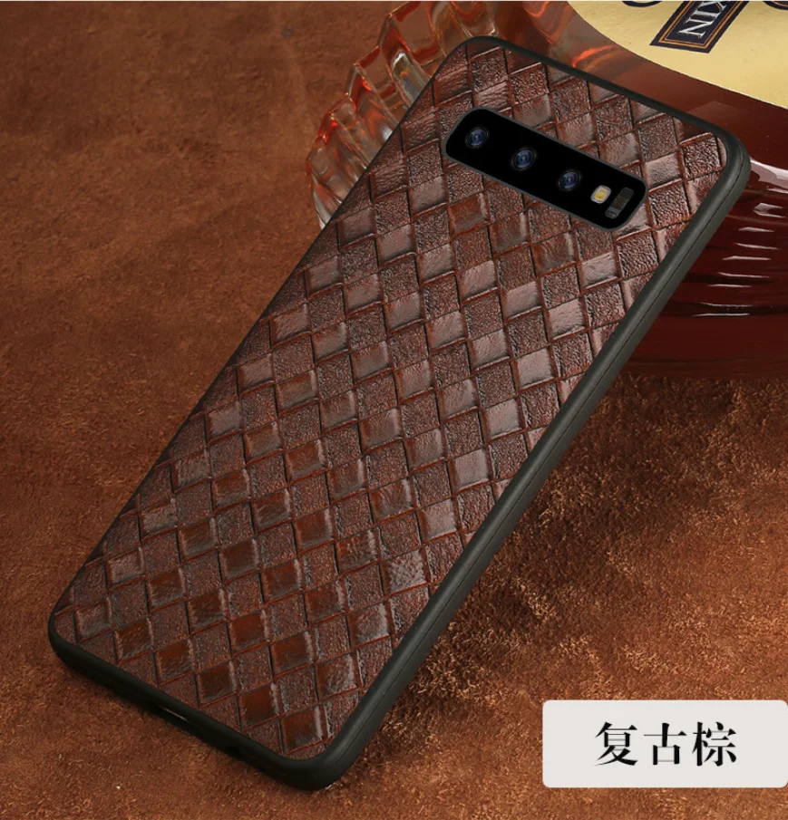 Роскошный противоударный чехол из натуральной кожи для телефона samsung galaxy A50 A70 A40 A20 Note 8 9 10 S8 S9 S10 plus чехол для телефона