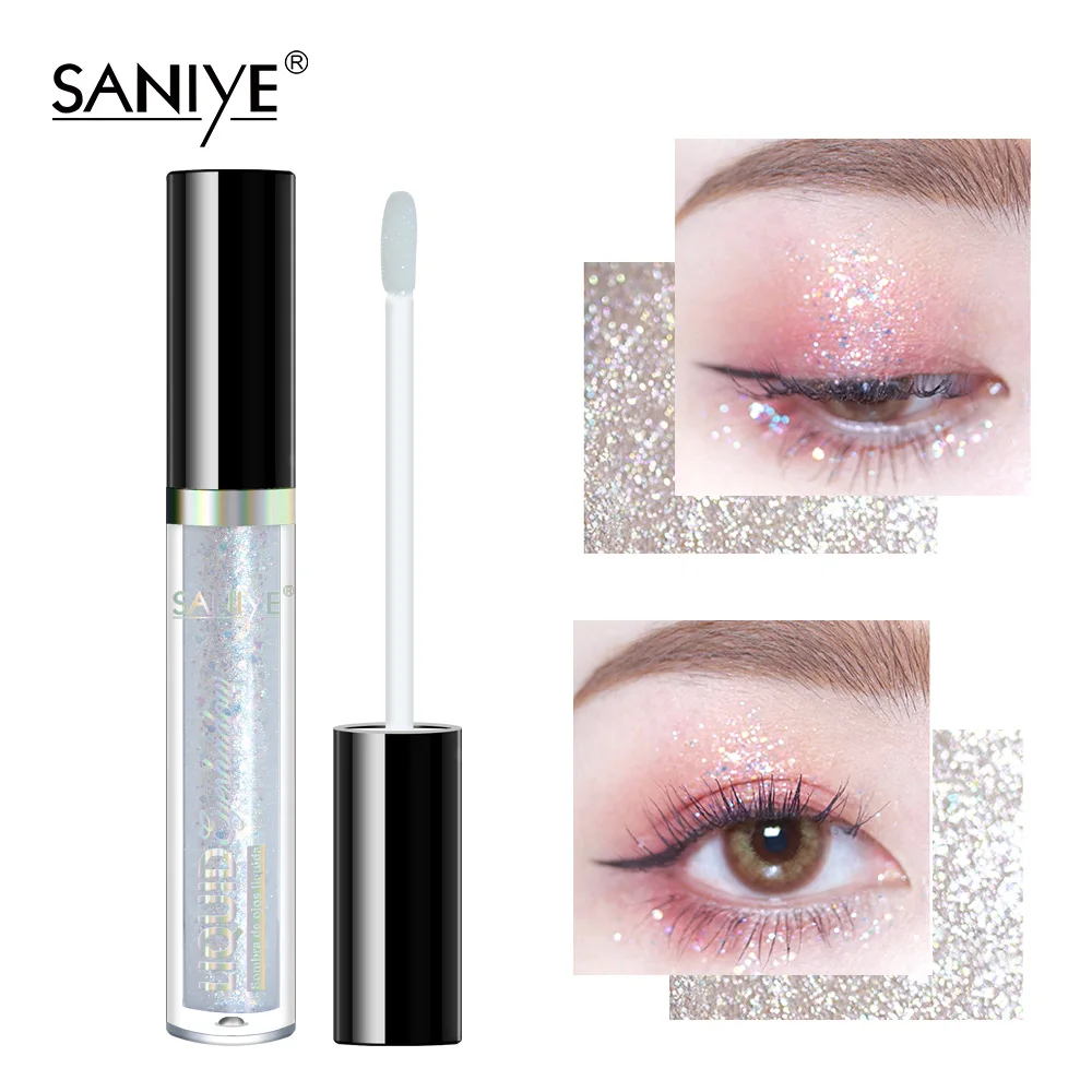 

SANIYE Liquid EyeShadow Shimmer Shine Eye Shadow Waterproof Glitter Eyeshadows Eye Makeup Cosmetics 8 Colors Long-lasting R1198