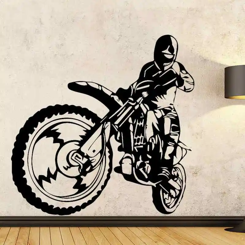 Off road Motorcycle Racing Sticker Vehicle Motocross Posters Vinyl Wall