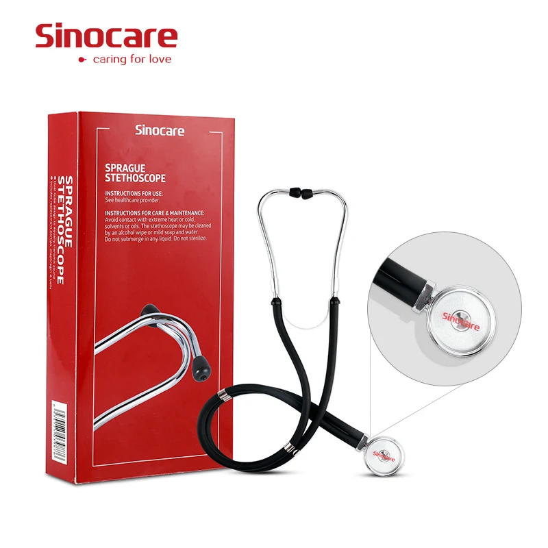 Sinocare Portable Dual Head Stethoscope Doctor Medical Stethoscope Professional Cardiology Medical Equipment Device Student Vet