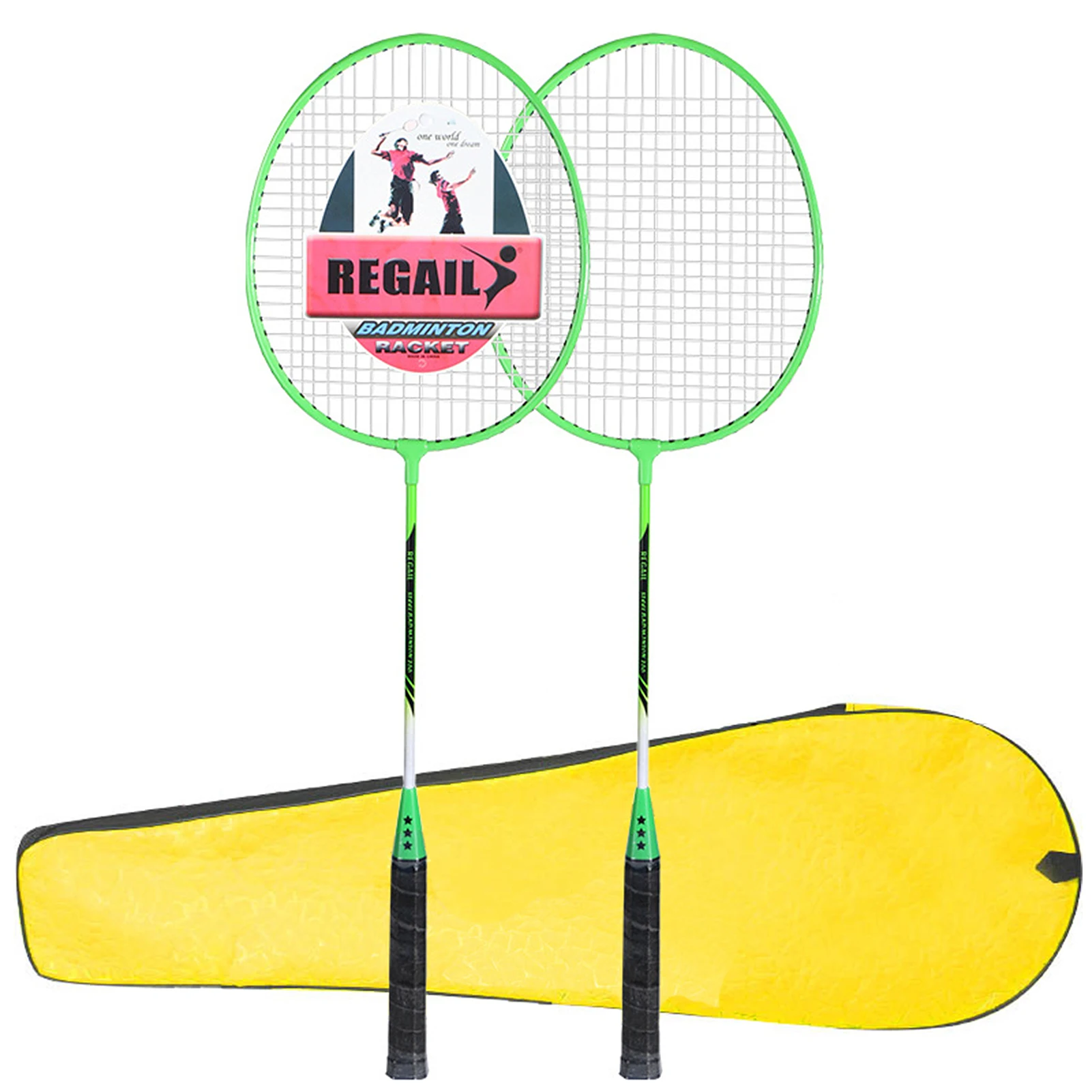 2021 Regail Sturdy Badminton Racket Lightweight Quality Ferroalloy