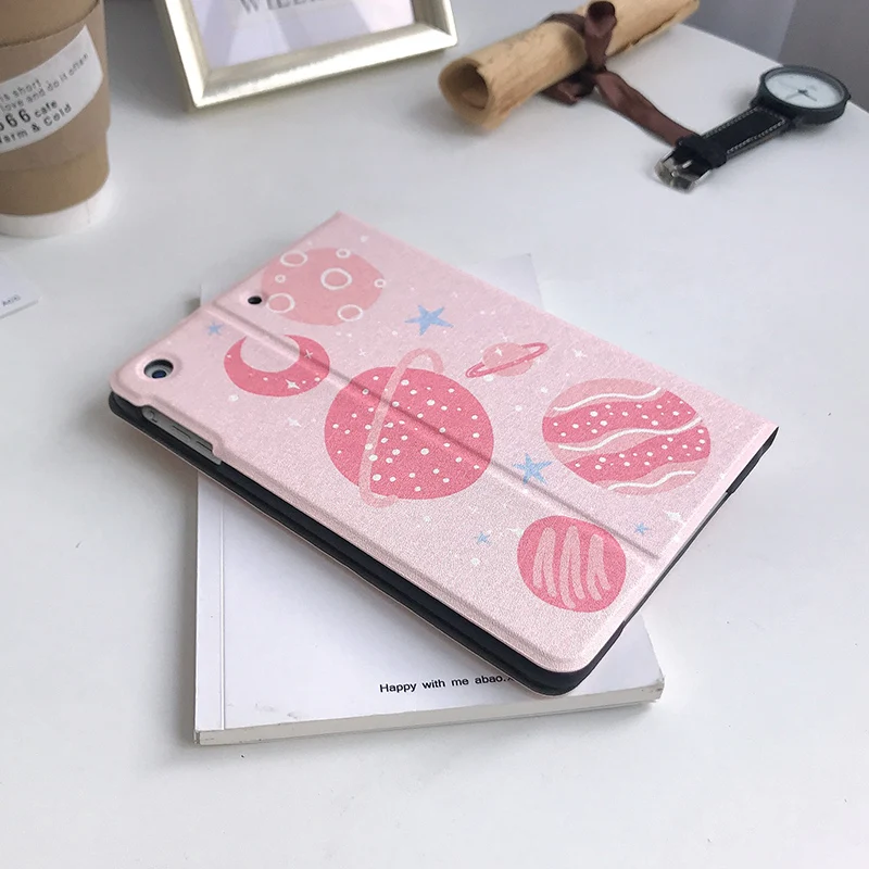 Автоматический будильник смарт-чехол с подставкой для Планшеты ipad Mini1 на возраст 2, 3, 4, 5, ipad air 2 3 pro 10,5 Мультфильм защитный чехол для ipad 2, 3, 4 18 9,7