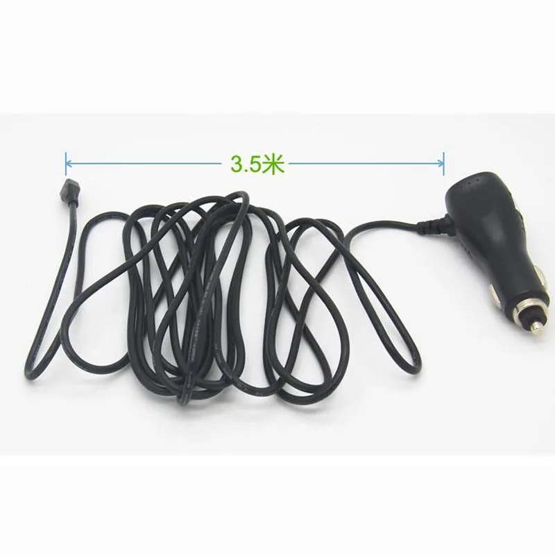 USB Зарядное устройство адаптер с переключателем для Автомобильный видеорегистратор Камера gps навигации Вход 12 V-40 V выход 5V 2A кабель Длина 3,5 М Универсальный