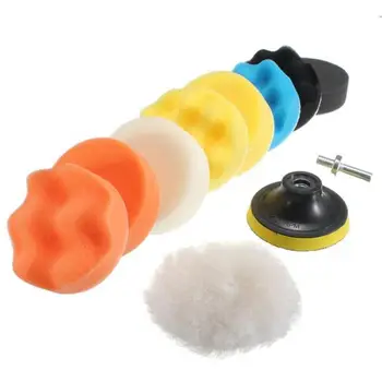 

3 Inch/5 Inch Car Sponge Polishing Pad Kit Polishing Buffer Waxing Adapter Drill Kit For Auto Care Repair Polishing Waxing Tools